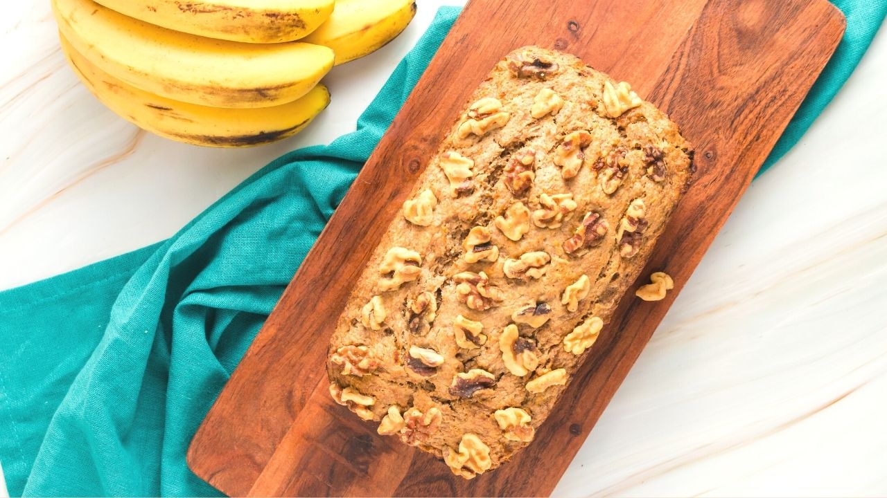 Healthy Banana Bread Dairy Free and Egg Free Natural Deets
