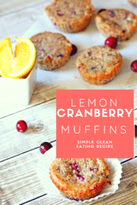 lemon cranberry muffins