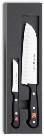 a santoku knife and a parer knife from wusthof