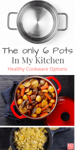 a pinterest pin that says the only 6 pots in my kitchen