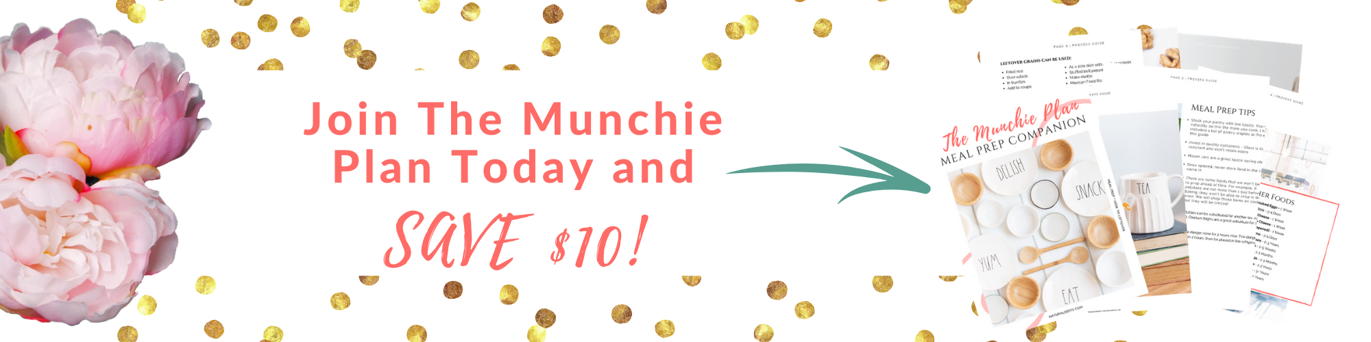a picture that says join the munchie plan today and save $10