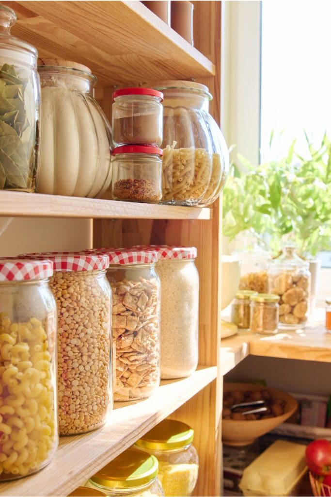 organized dairy free pantry